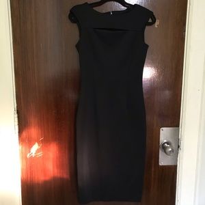 Classy New Black Pencil Midi Dress